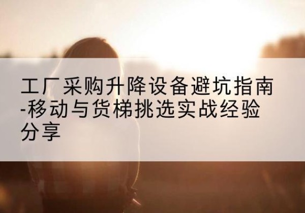 石嘴山移动式升降机怎么选-工厂采购升降设备避坑指南-移动与货梯挑选实战经验分享